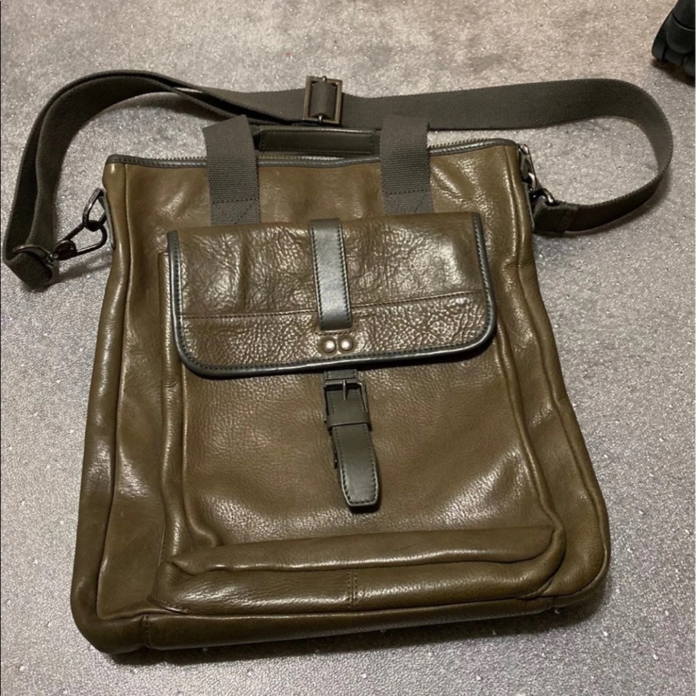 Ted baker leather messenger bag